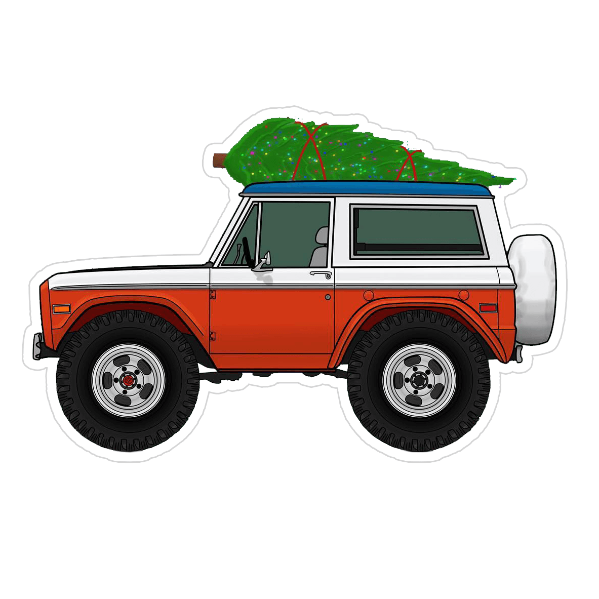 Ford Bronco Christmas-Themed Vinyl Decal / Sticker – Speedzone ...