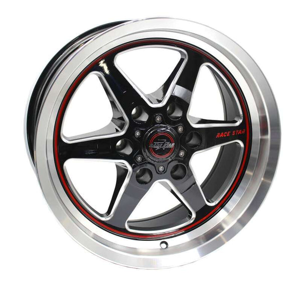 Race Star 93 Truck Star 17x9.5 6x135 BC 6.18BS Black/Machined Black Wheel