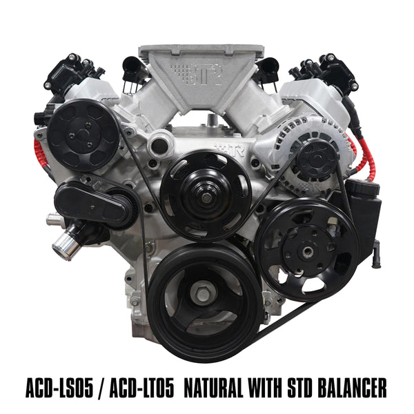 BTR HYPERDRIVE FRONT ACCESSORY DRIVE KIT - LS - NATURAL - DRESS KIT - ACD-LS05