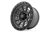 Rough Country 85 Series Wheel | Simulated Beadlock | Gunmetal Gray/Black | 17x9 | 6x5.5 |+25mm