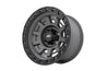 Rough Country 85 Series Wheel | One-Piece | Gunmetal Gray/Black | 15x8 | 5x5.5 | -19mm