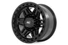 Rough Country 76 Series Wheel | Simulated Beadlock | Gloss Black | 17x9 | 8x170 | -12mm