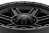 Rough Country 79 Series Wheel | One-Piece | Semi Gloss Black w/Gunmetal Ring | 17x8.5 | 6x5.5 | 0mm