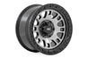 Rough Country 82 Series Wheel | One-Piece | Machined Semi Gloss Black | 18x9 | 6x5.5 | -12mm