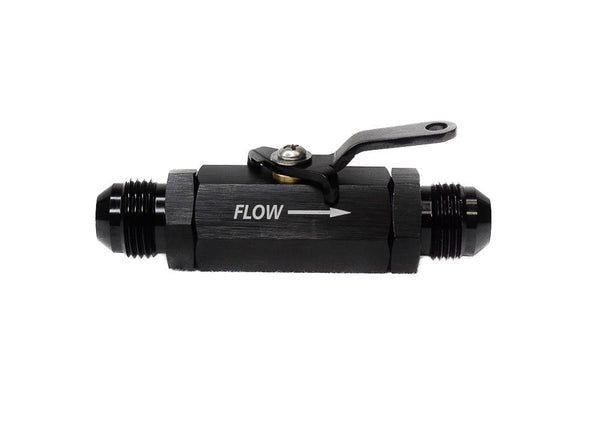 BTR SHUTOFF VALVE - 8AN - BLACK - AN-SOV-08