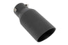 Exhaust Tip | Black | RC Logo | 2.5-3.125 Inch Pipe