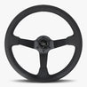 The Classic | Black Perforated Leather | Black Spoke | Black Stitch - JackSpania Racing