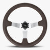 The Classic | Nappa Brown Leather | Silver Spoke | Brown Stitch - JackSpania Racing