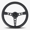 The Daytona | Black Leather | Black Spoke | Black Stitch - JackSpania Racing