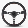 The Daytona | Black Leather | Black Spoke | Euro Stitch - JackSpania Racing