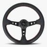 The Daytona | Black Leather | Black Spoke | Euro Stitch - JackSpania Racing