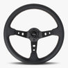 The Daytona | Black Leather | Black Spoke | White Stitch - JackSpania Racing
