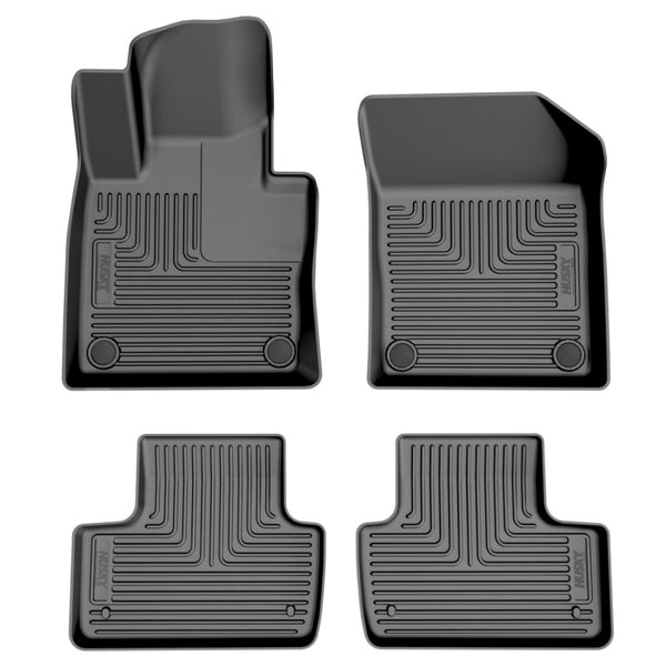 Husky Liners 18-26 Volvo XC60 WeatherBeater Front & 2nd Row Floor Liners - Black
