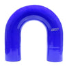 HPS 2-3/8 inch Blue Silicone 180 Degree U Bend Elbow Coupler Hose High Temp 4-ply Reinforced 60mm HTSEC180-238-Blue
