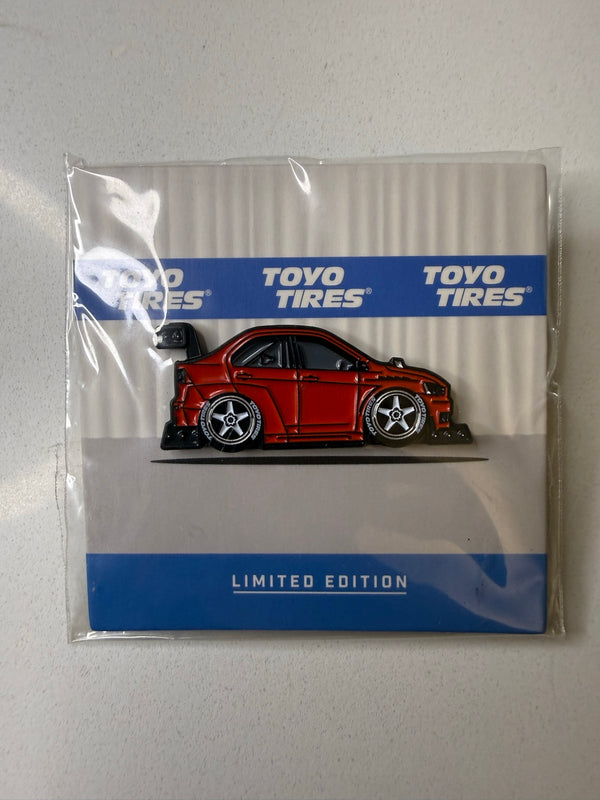 Toyo Tires Red Racing Sedan Enamel Pin | Leen Customs