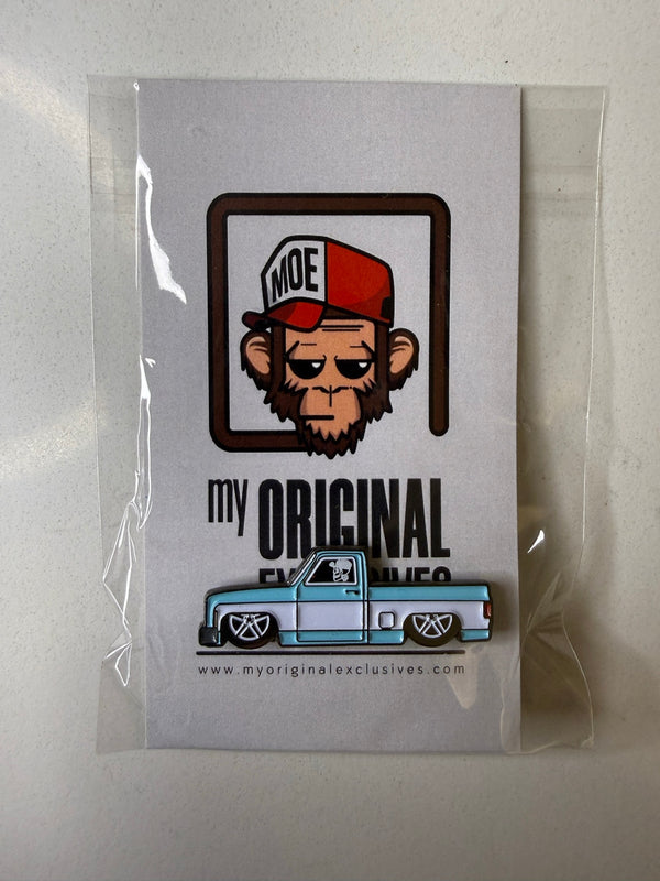 My Original Light Blue Lowered Pickup Enamel Pin | Leen Customs