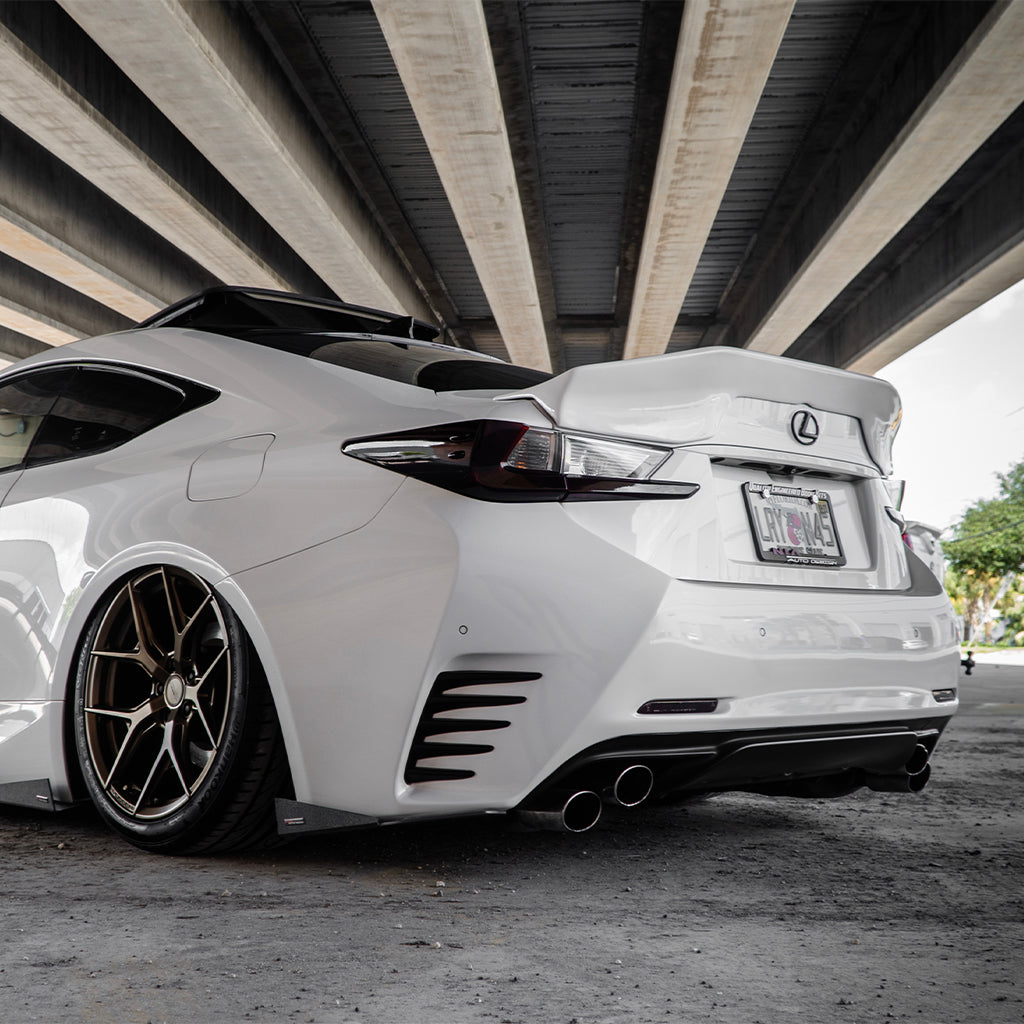 Real Carbon Fiber Rear Trunk Spoiler Lip For Lexus RC200t RC300 RC350 F-Sport – Glossy Black Finish
