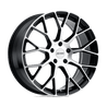 P2B 16X7 4X100 72.1 +40 G-BLK-MACH