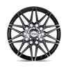 PE P3C 20X8.5 5X112 66 G-BLK MACH +40