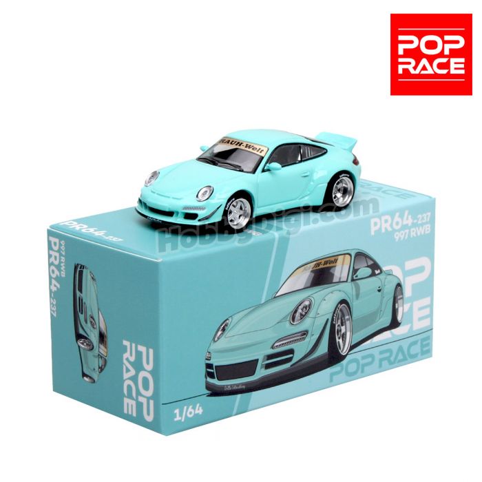 Pop Race Porsche 997 RWB PR64-237 Teal