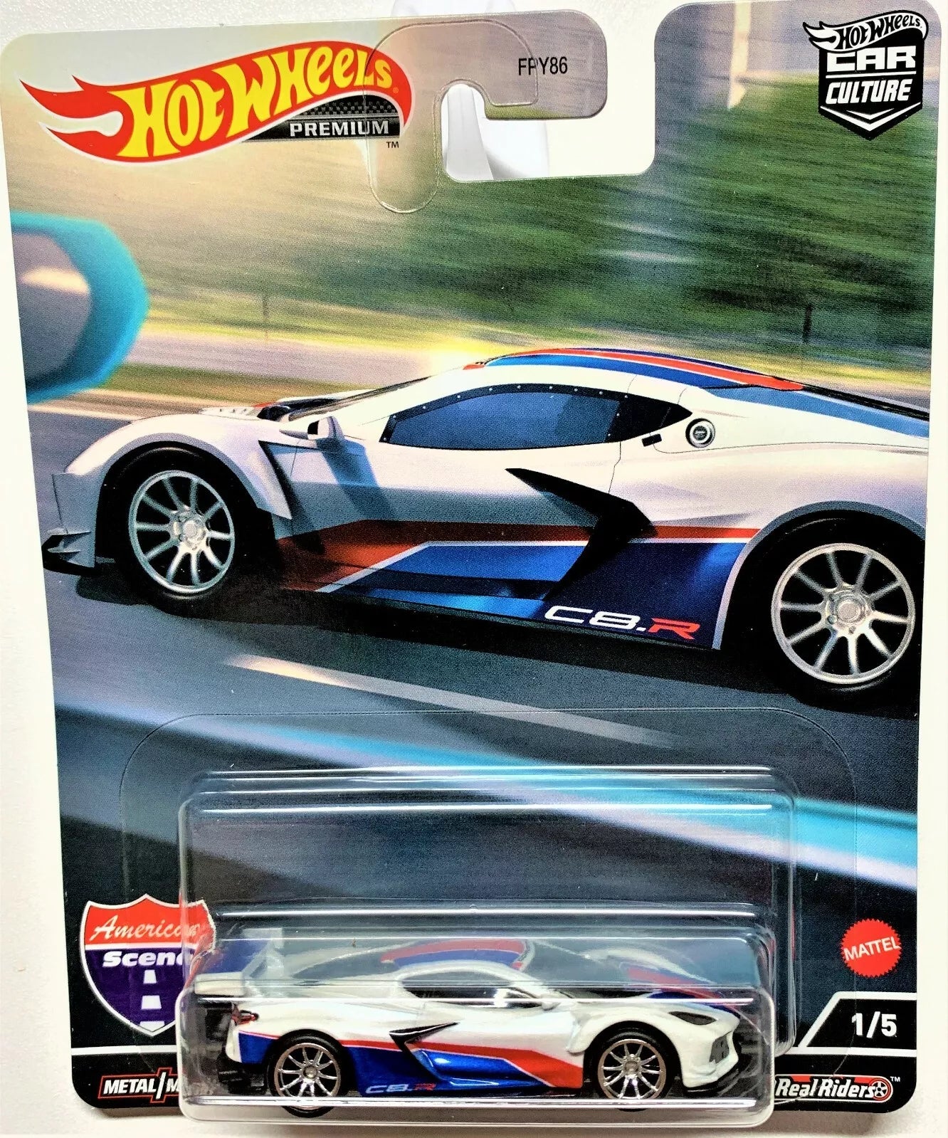 022 HOT WHEELS PREMIUM CAR CULTURE AMERICAN SCENE CORVETTE C8.R ...