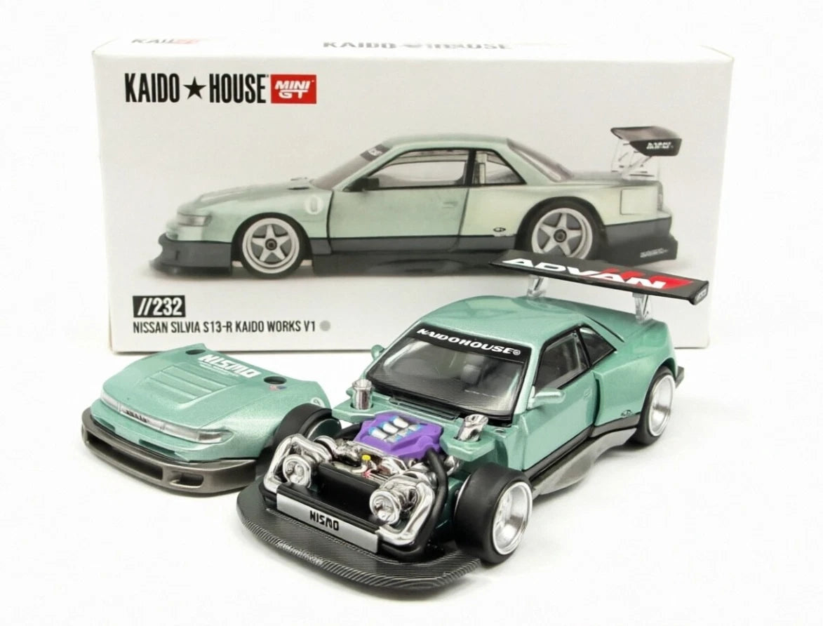 Mini GT KAIDO HOUSE 3セット Kaido House x Mini GT 1:64 Nissan Silvia S13-R KAIDO WORKS V1