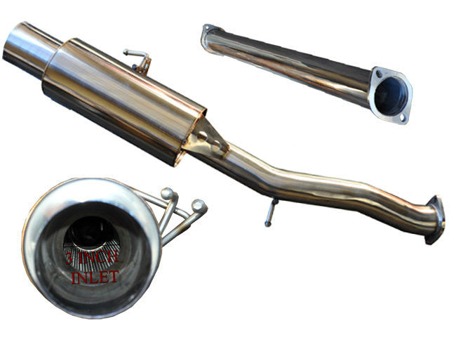 Tsudo 08-16 Evo X 3in Single Exit Catback Stainless Steel Tip Exhaust