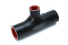 HPS 2-1/8 2.12 inch Black Silicone T Hose Coupler Adapter Blow Off Valve Turbo High Temp Reinforced 54mm 212-THOSE-100-BLK