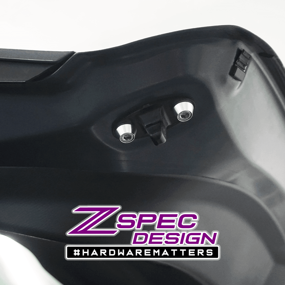 ZSPEC Dress Up Bolts® Hatch/Trunk-Area Fastener Kit for '17-23 Mazda CX-9, Stainless & Billet