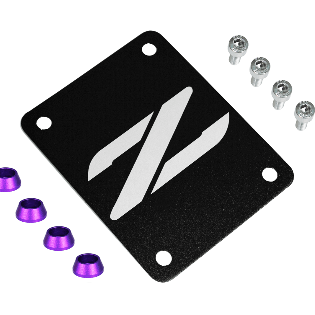 ZSPEC Black PTU Holes Cover Plate for Z32 300zx, Billet