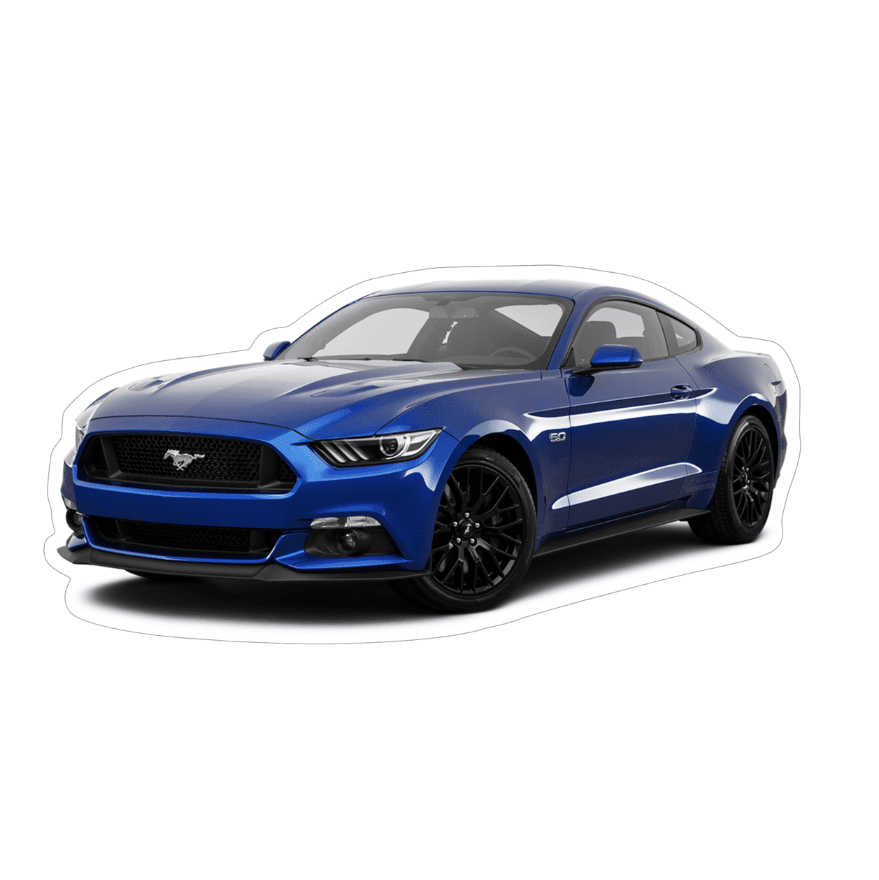 Ford Mustang S197 Sports Car Vinyl Decal / Sticker, Blue – Speedzone ...