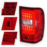 ANZO 2001-2011 Ford  Ranger LED Tail Lights w/ Light Bar Chrome Housing Red/Clear Lens ANZO