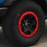 Ford Racing 2021+ Ford Bronco Functional Bead Lock Ring Kit - Red Ford Racing