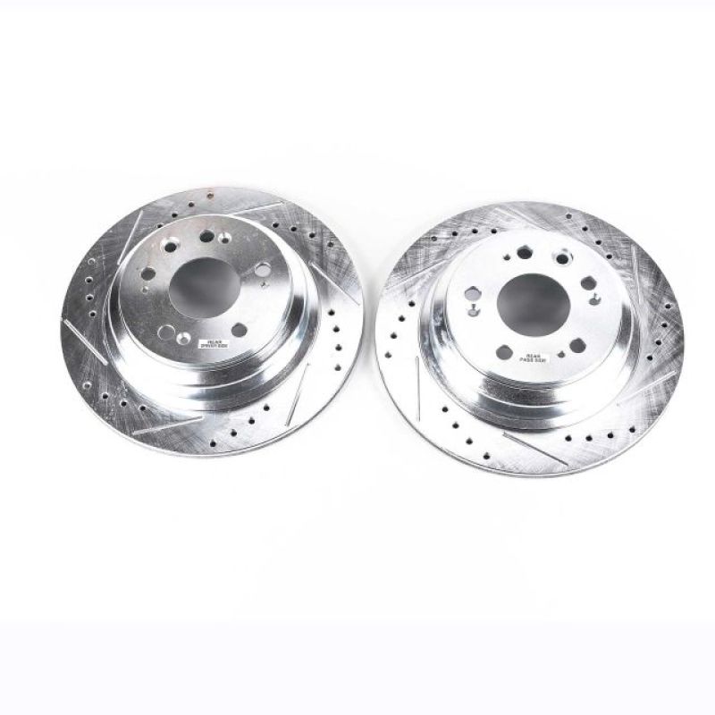 Power Stop 05-12 Acura RL Rear Evolution Drilled & Slotted Rotors - Pair PowerStop