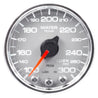 Autometer Spek-Pro Gauge Water Temp 2 1/16in 300f Stepper Motor W/Peak & Warn Slvr/Chrm AutoMeter