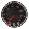 Autometer Spek-Pro Gauge Vac/Boost 2 1/16in 30Inhg-30psi Stepper Motor W/Peak & Warn Black/Chrome AutoMeter
