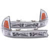 ANZO 1997-2004 Dodge Dakota Euro Parking Lights Chrome w/ Amber Reflector ANZO