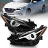 ANZO Projector Headlights With Halo Black w/Amber 14-17 Mazda 3 ANZO