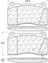 StopTech Performance 04-07 STi / 03-06 Evo / 08-10 Evo / 10+ Camaro Front Brake Pads Stoptech