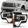 ANZO 2009-2013 Ford F-150 Projector Light Bar G4 Switchback H.L.Black Amber ANZO