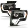 ANZO 2009-2013 Ford F-150 Projector Light Bar G4 Switchback H.L.Black Amber ANZO