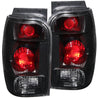 ANZO 1998-2001 Ford Explorer Taillights Black ANZO