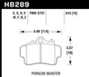 Hawk 97-08 Porsche Boxster / 07-08 Cayman w/ Iron Discs HT-10 Front Race Brake Pads Hawk Performance