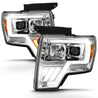 ANZO 2009-2013 Ford F-150 Projector Light Bar G4 Switchback H.L. Chrome Amber ANZO