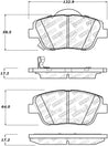 StopTech 09-15 Hyundai Sonata Street Select Front Brake Pads Stoptech