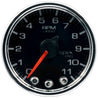 Autometer Spek-Pro Gauge Tach 2 1/16in 11K Rpm W/ Shift Light & Peak Mem Blk/Chrm AutoMeter