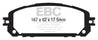 EBC 13+ Jeep Cherokee 3.2 Greenstuff Front Brake Pads EBC