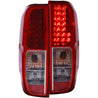ANZO 2005-2008 Nissan Frontier LED Taillights Red/Clear ANZO