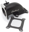 Edelbrock Low Profile Intake Elbow 90mm Throttle Body to Square-Bore Flange Black Finish Edelbrock