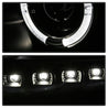 Spyder Ford Super Duty 11-16 Projector Headlights LEDHalo DRL All Black PRO-YD-FS11-HL-BKV2 SPYDER
